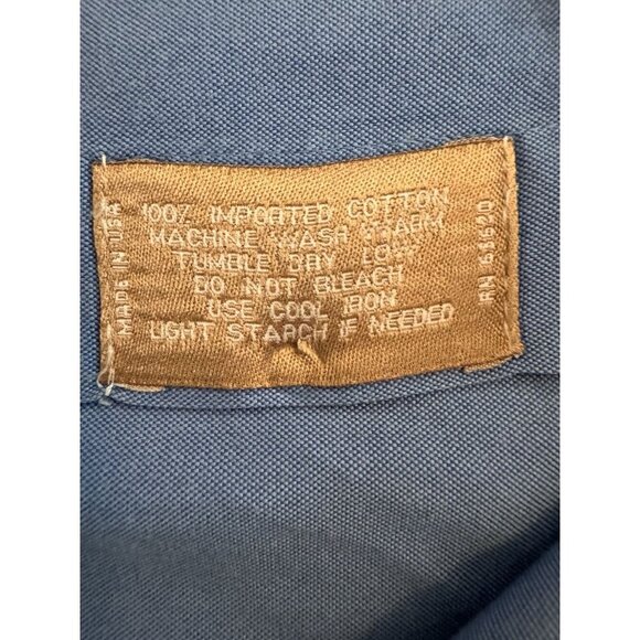 Vintage Gitman Bros Shirt Men’s 33 Blue Oxford Button Down Collar Cotton TTX PP - Picture 5 of 13